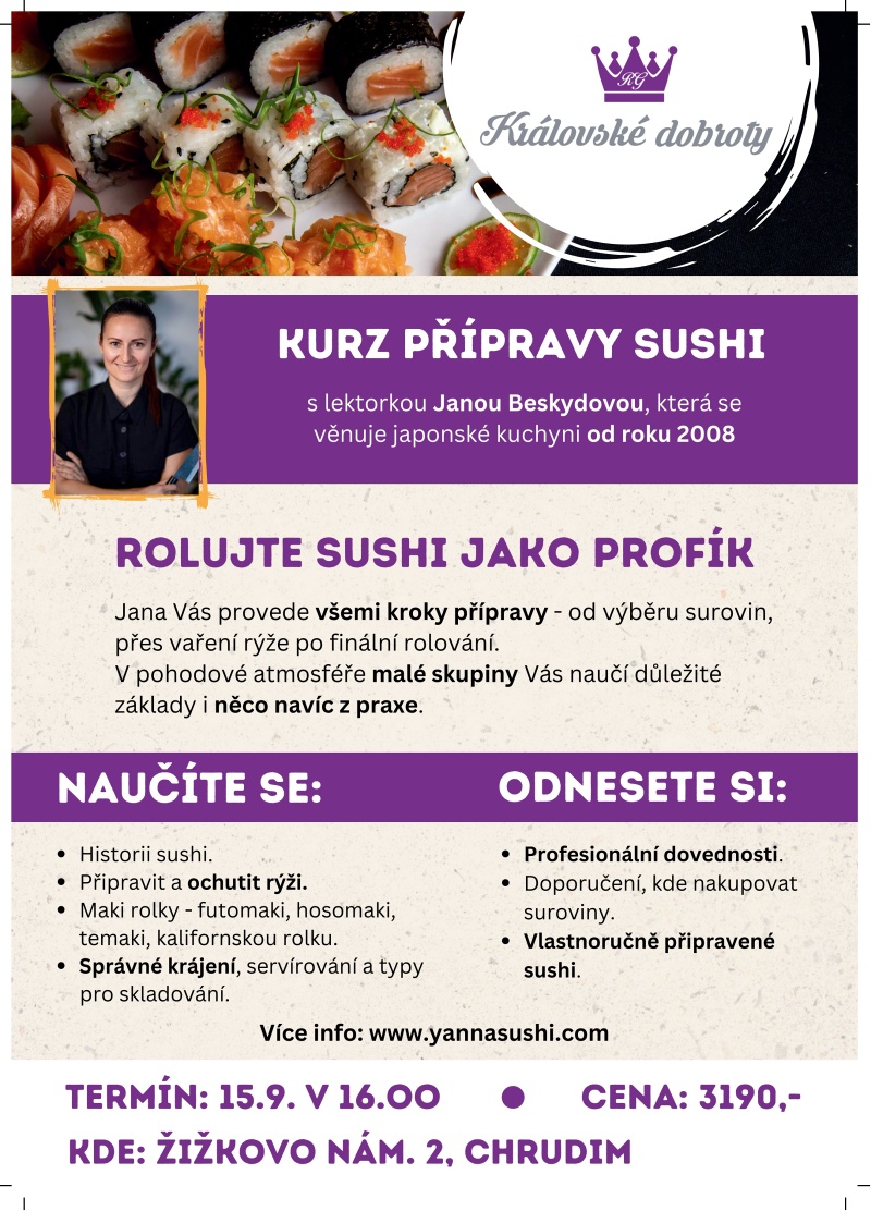 Kurzy sushi a japonské kuchyně